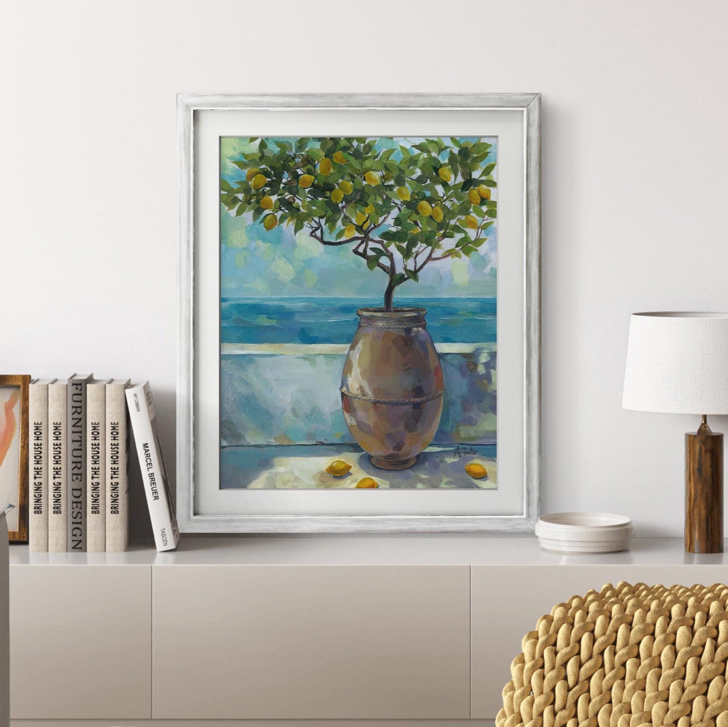 Lemon Breeze. Original acrylic painting.
