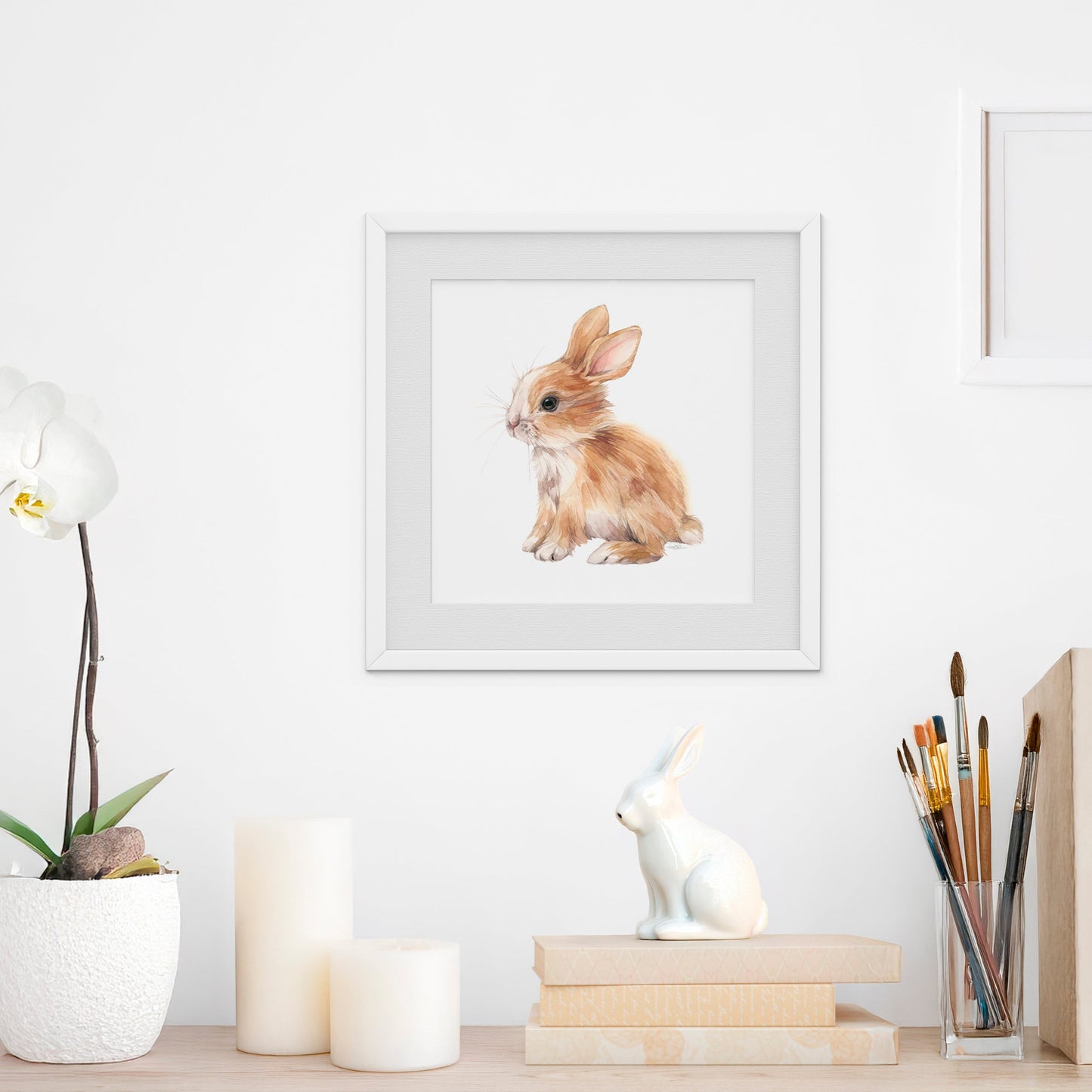 Milo the Bunny. Fine Art Print.
