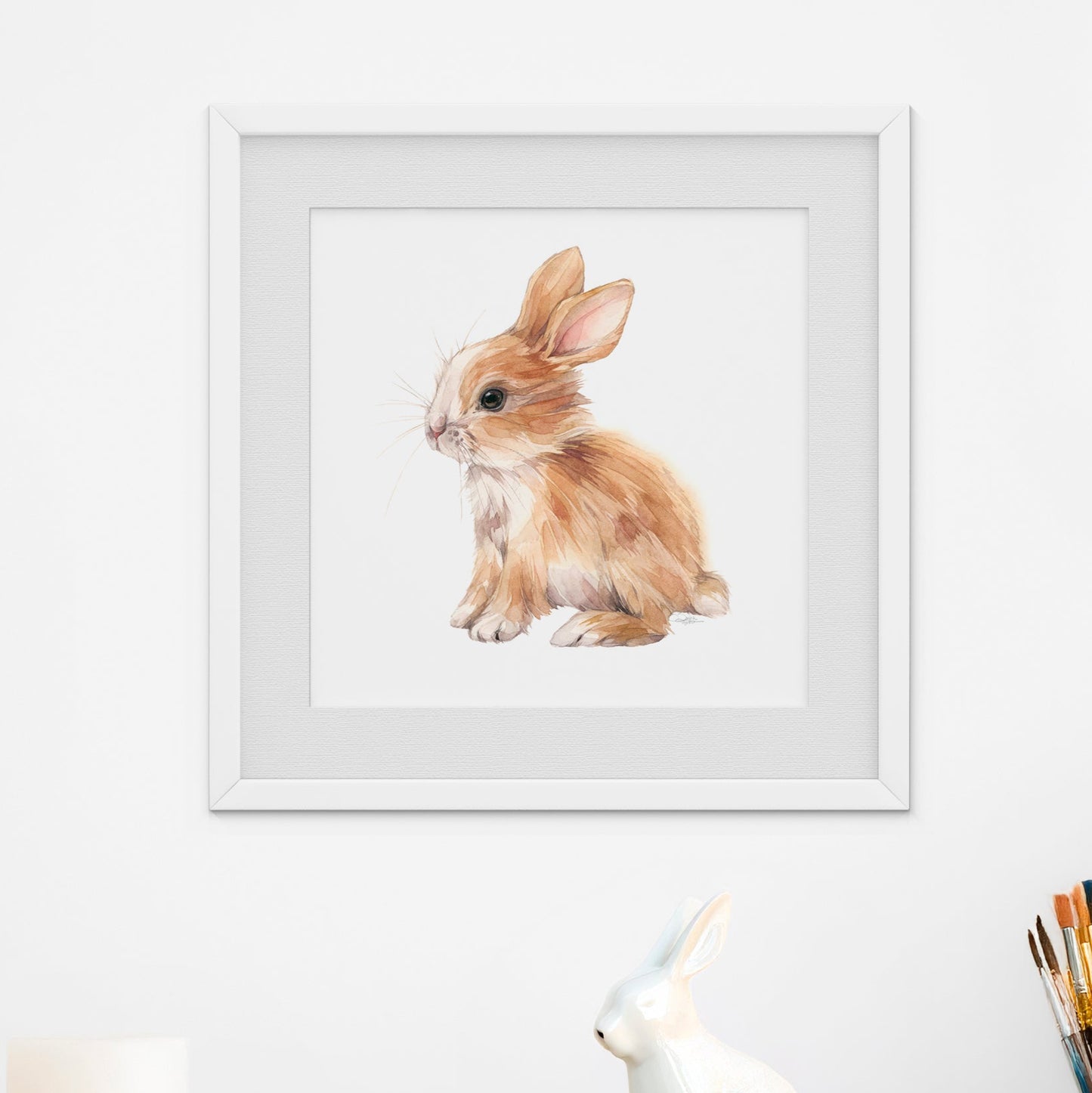 Milo the Bunny. Fine Art Print.