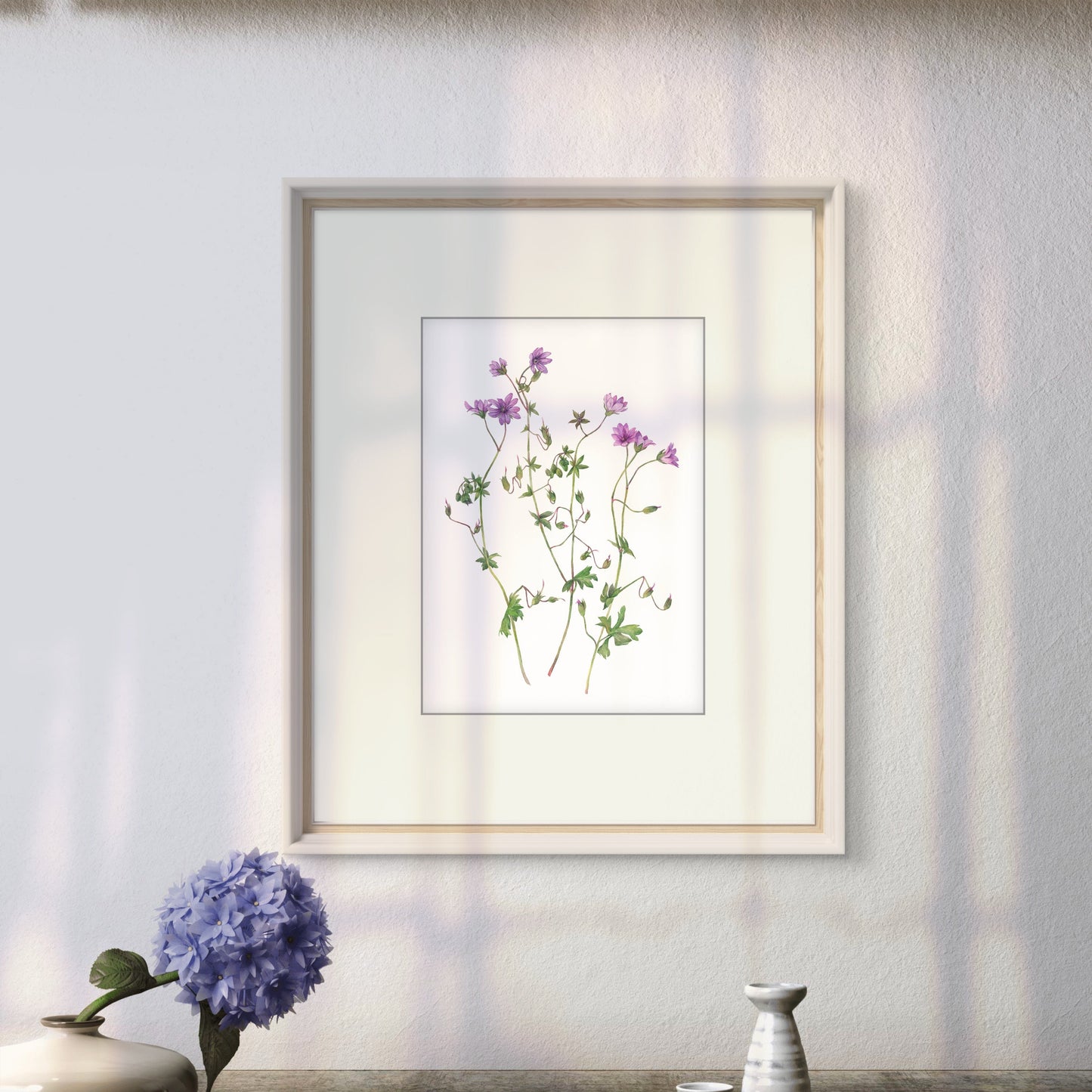 Purple Wildflowers. Fine Art Print.