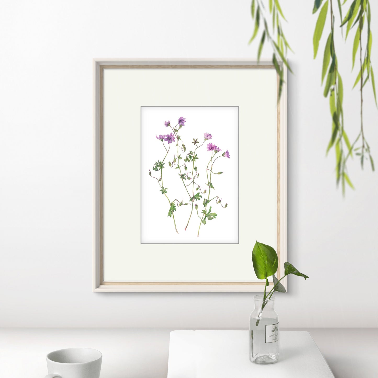 Purple Wildflowers. Fine Art Print.
