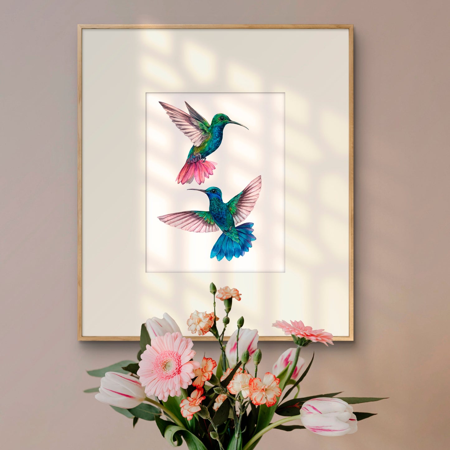 Hummingbirds of Joy Print. Fine Art Print.
