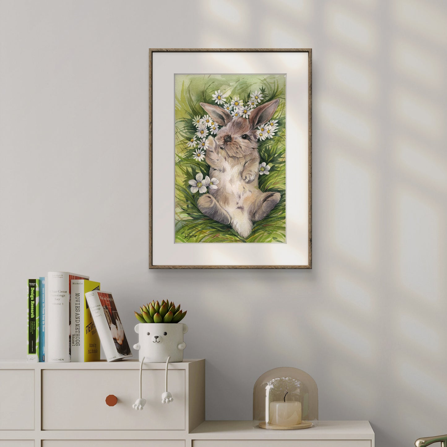 Meadow Dreamer. Original watercolor painting.