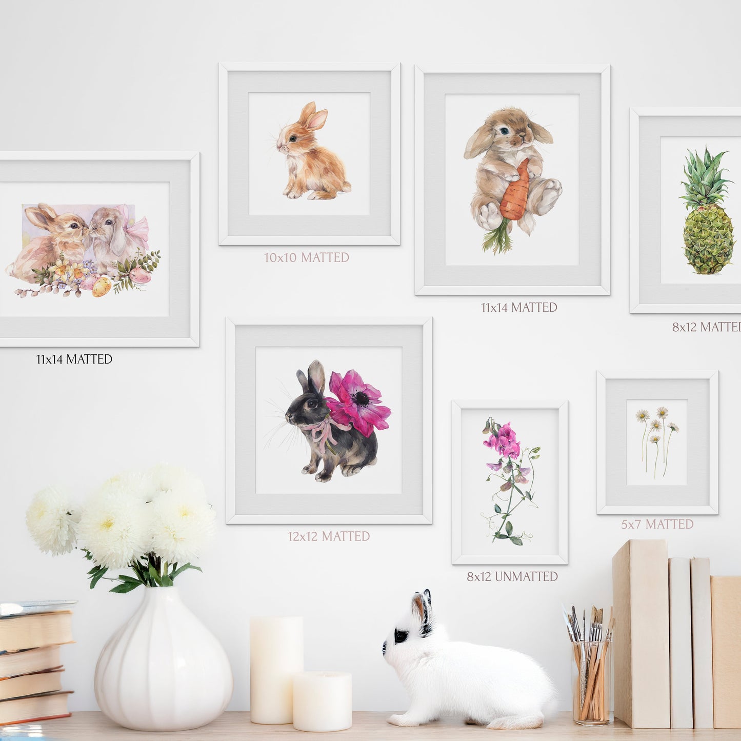 Bruno the Bunny. Fine Art Print.