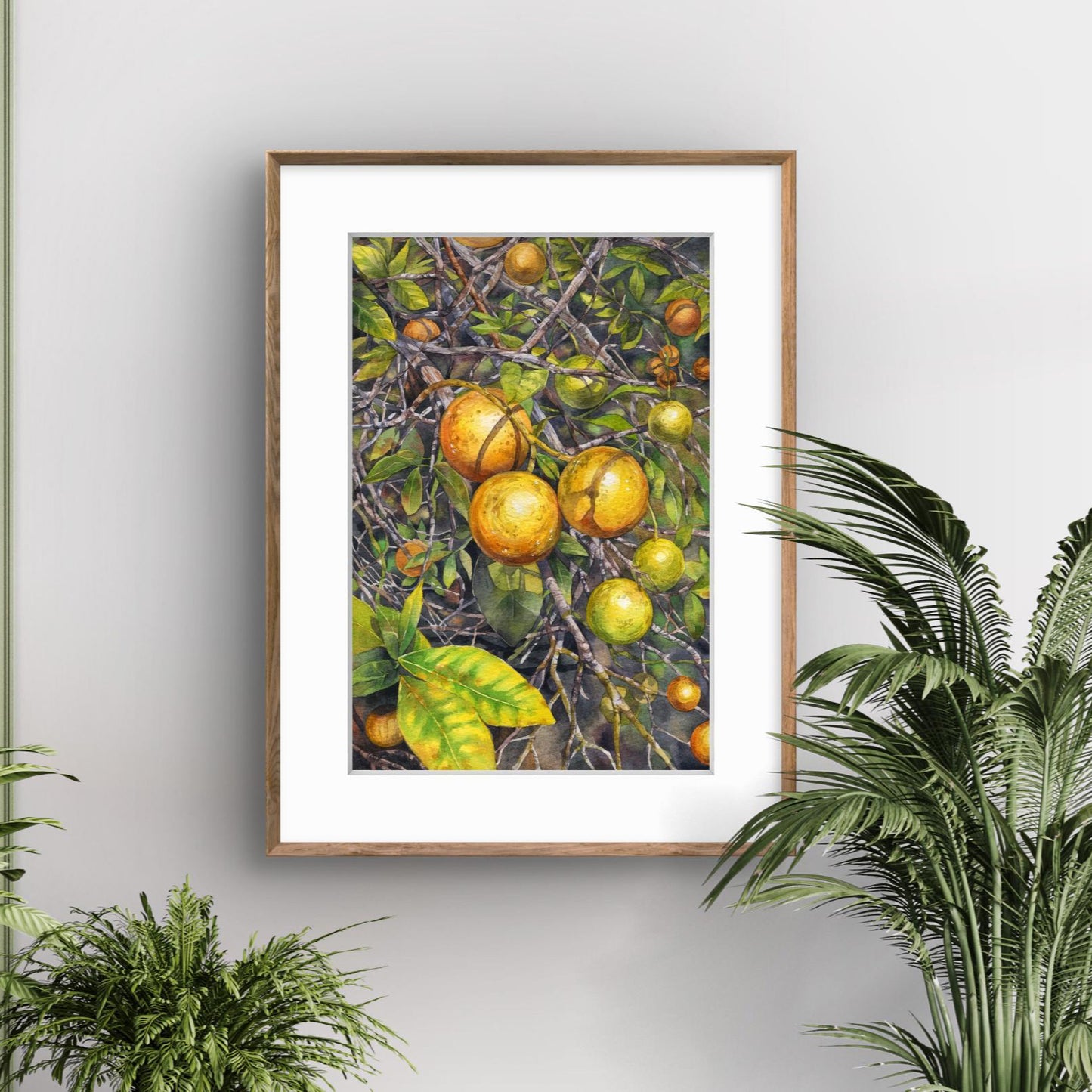 Sunkissed Citrus. Original watercolor painting.