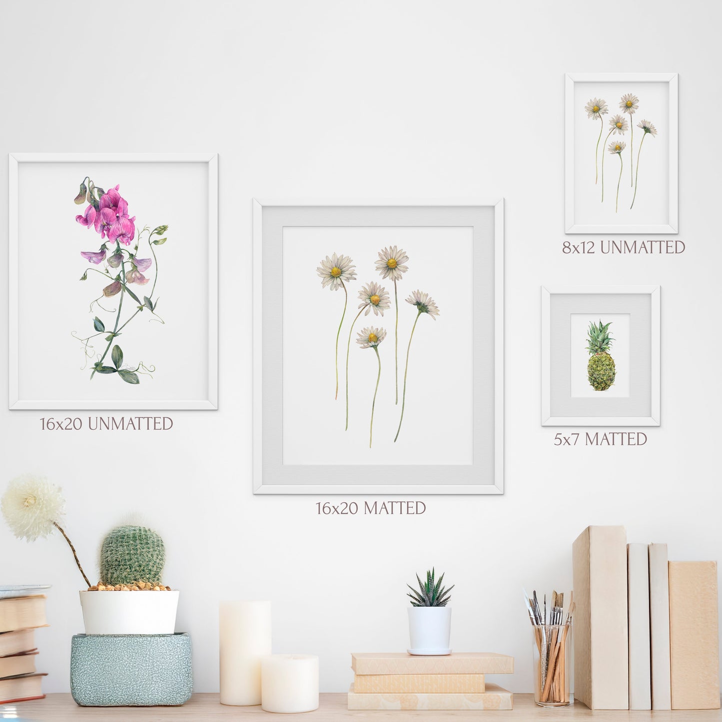 Graceful Sweet Pea. Fine Art Print.