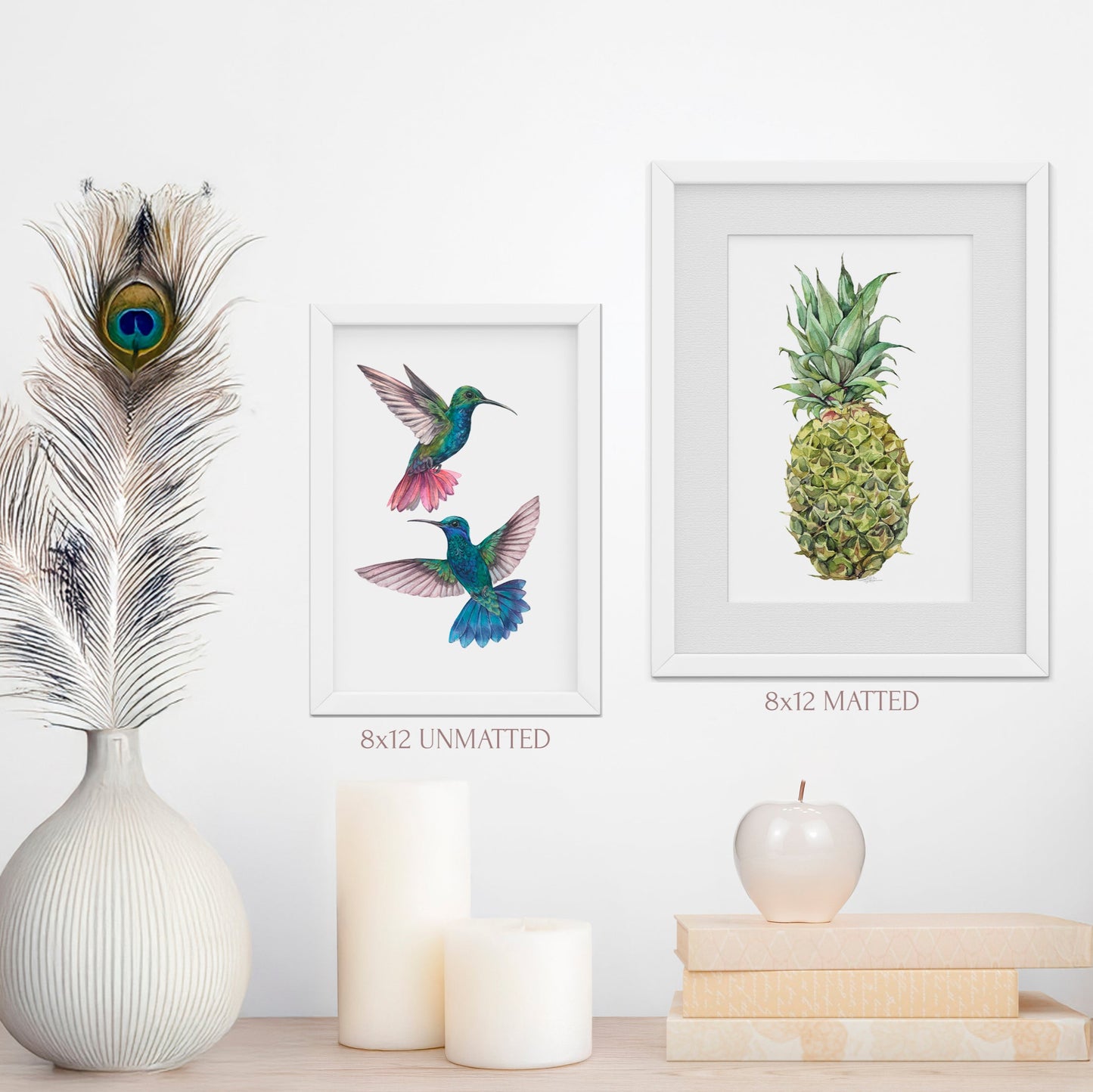 Hummingbirds of Joy Print. Fine Art Print.