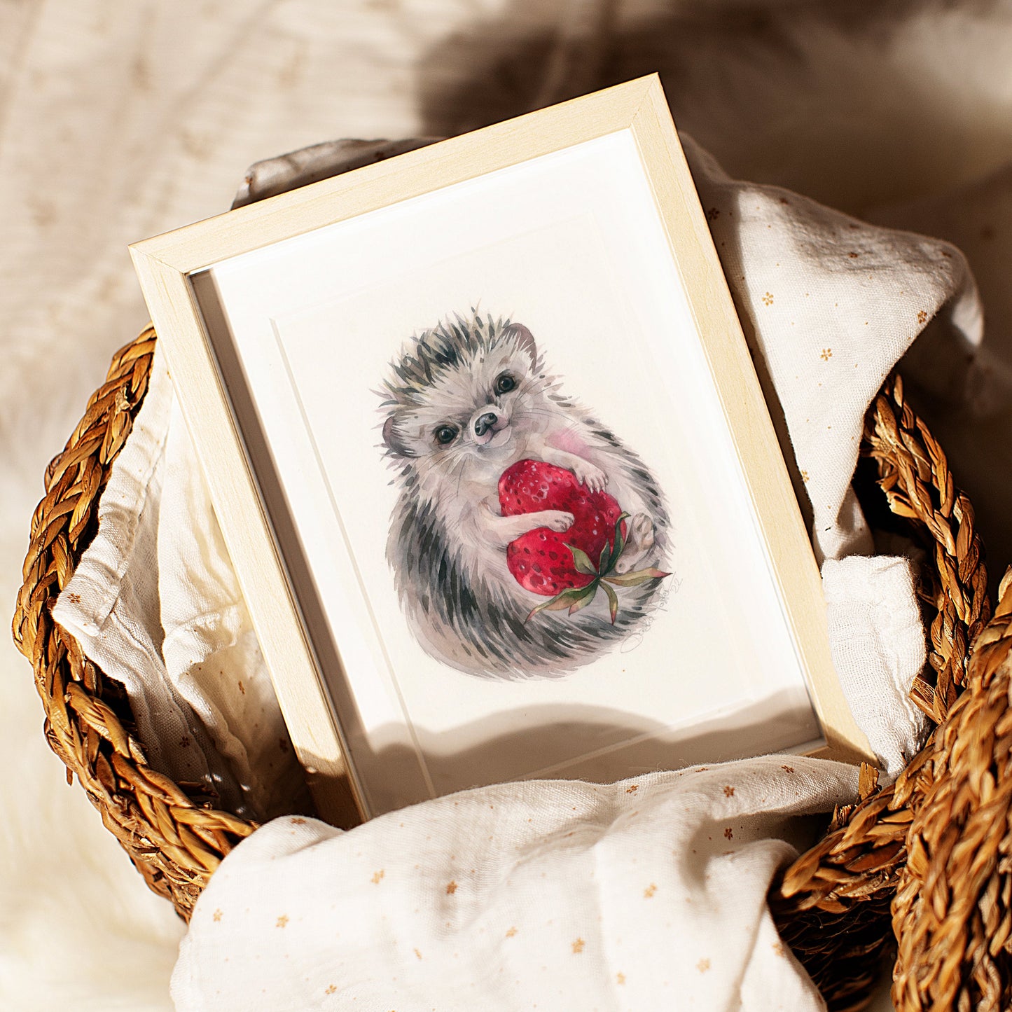 Strawberry Squeezer. Fine Art Print.