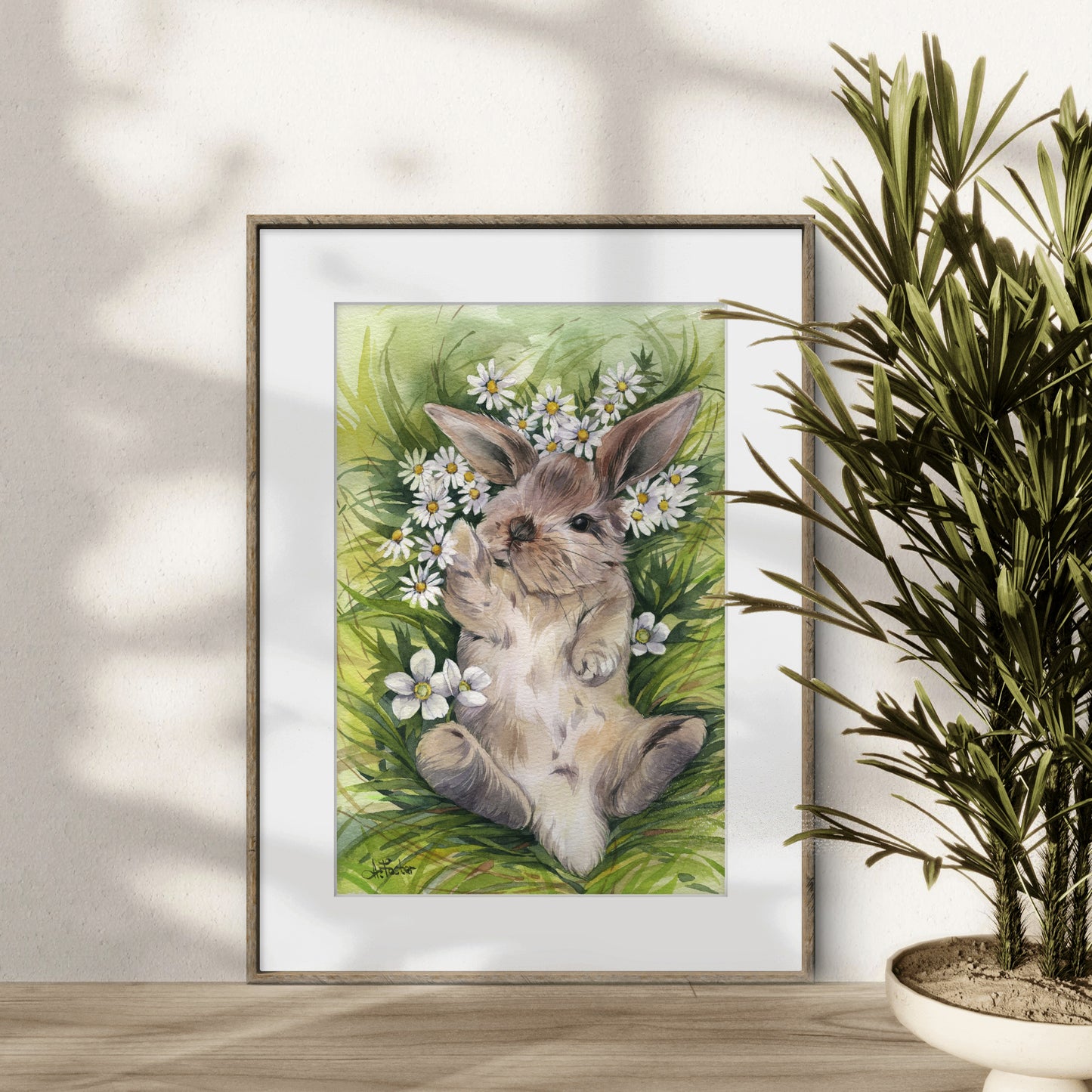 Meadow Dreamer. Original watercolor painting.