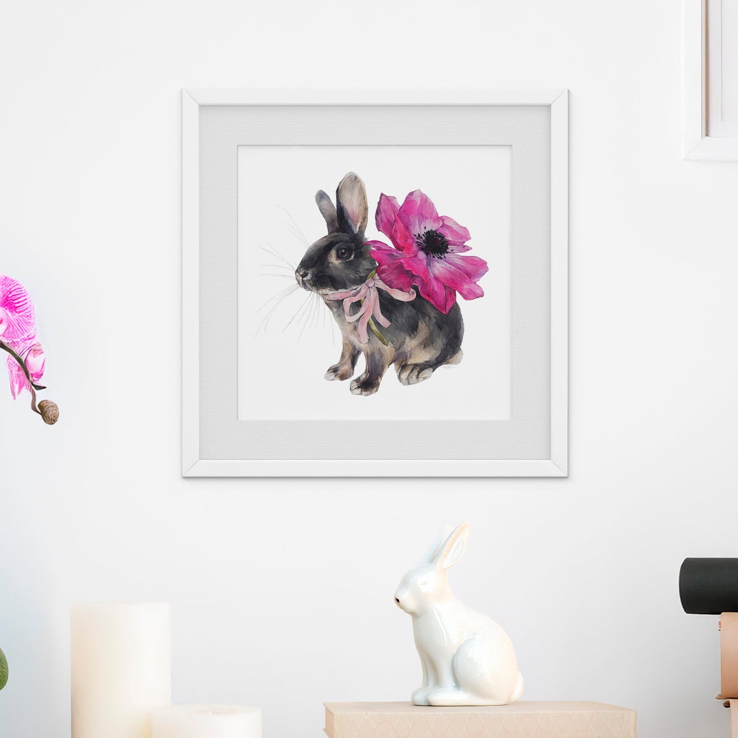 Bruno the Bunny. Fine Art Print.