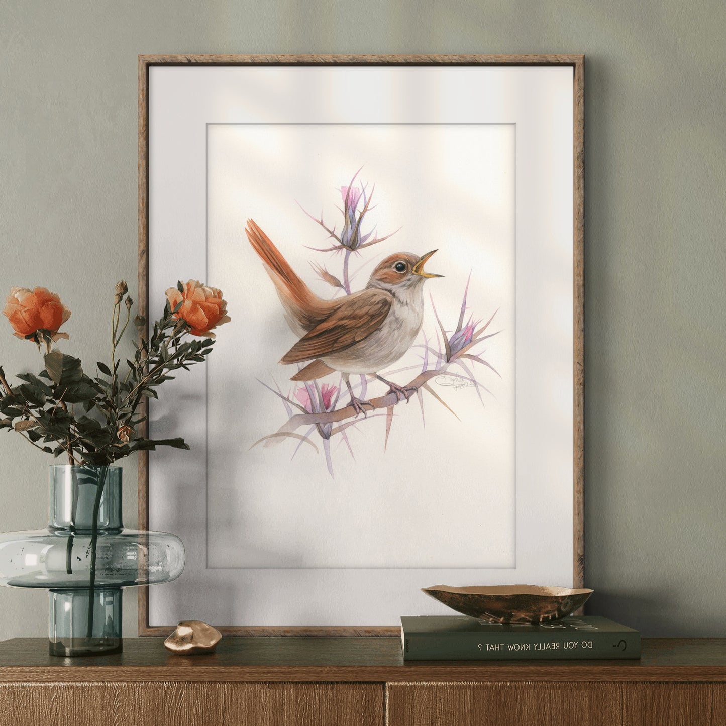 Safe and Sound. Original watercolor painting.