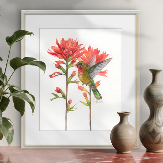 Jewels of the Tropics. Original watercolor painting.