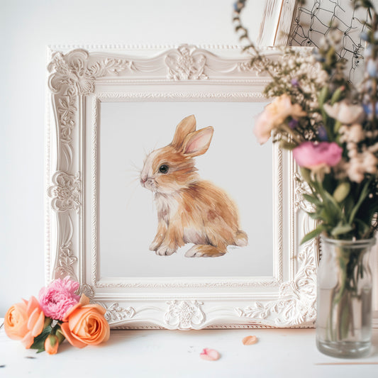 Milo the Bunny. Fine Art Print.