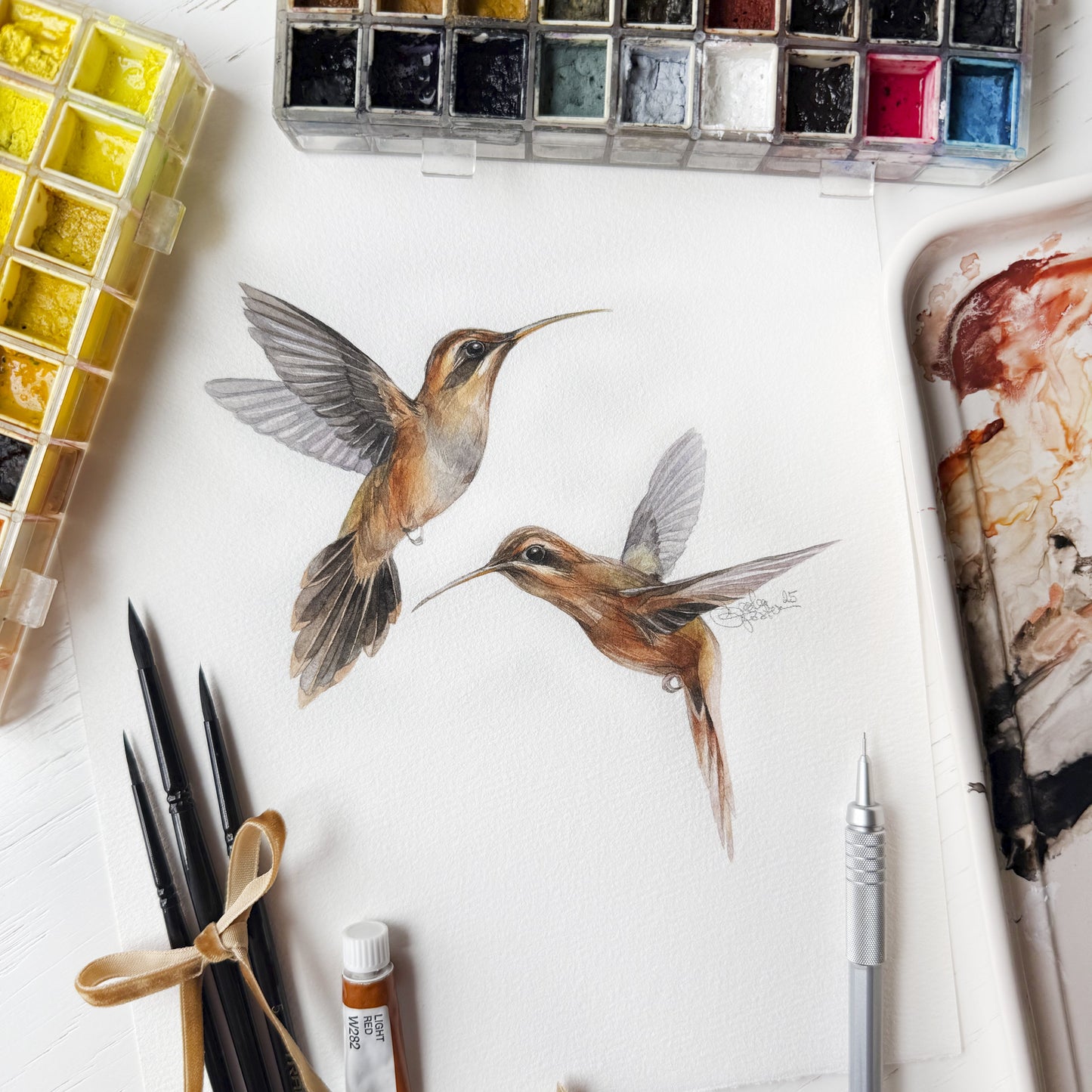 Whispers of the Rainforest. Original watercolor painting.