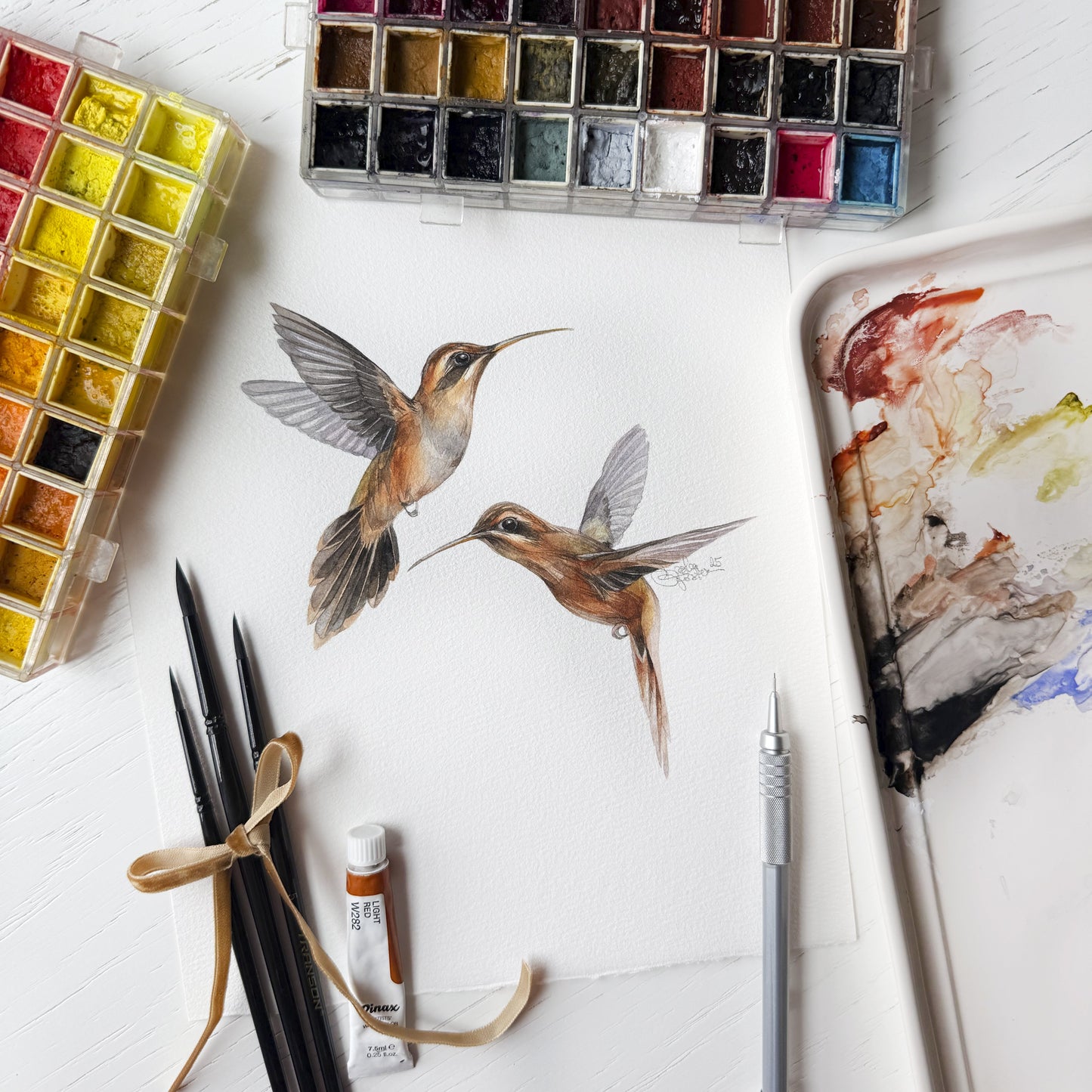 Whispers of the Rainforest. Original watercolor painting.