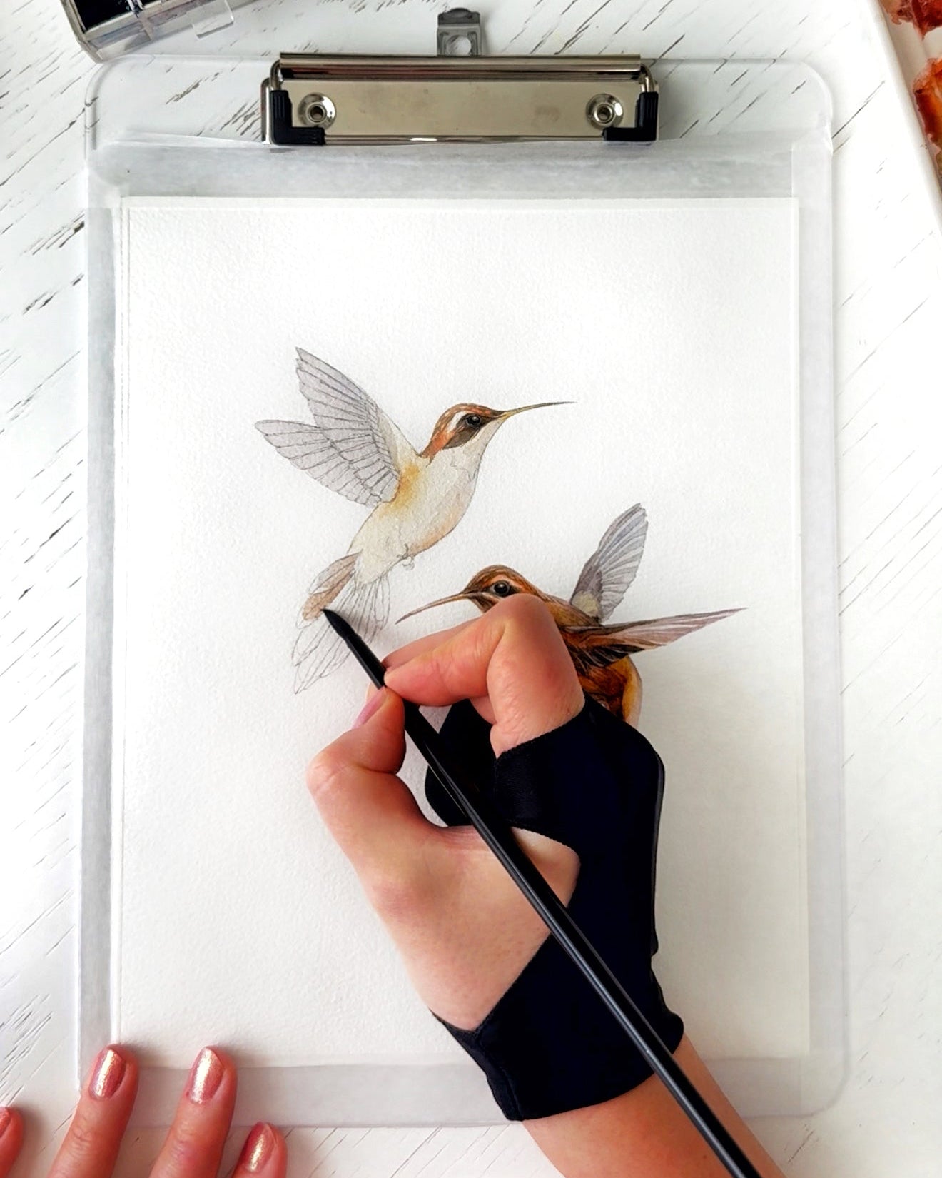 Whispers of the Rainforest. Original watercolor painting.