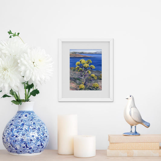 Seaside Blossoms. Original hand-painted artwork.