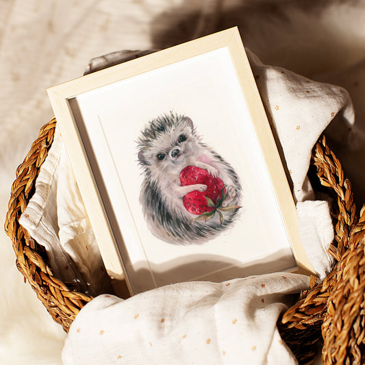 Strawberry Squeezer. Fine Art Print.