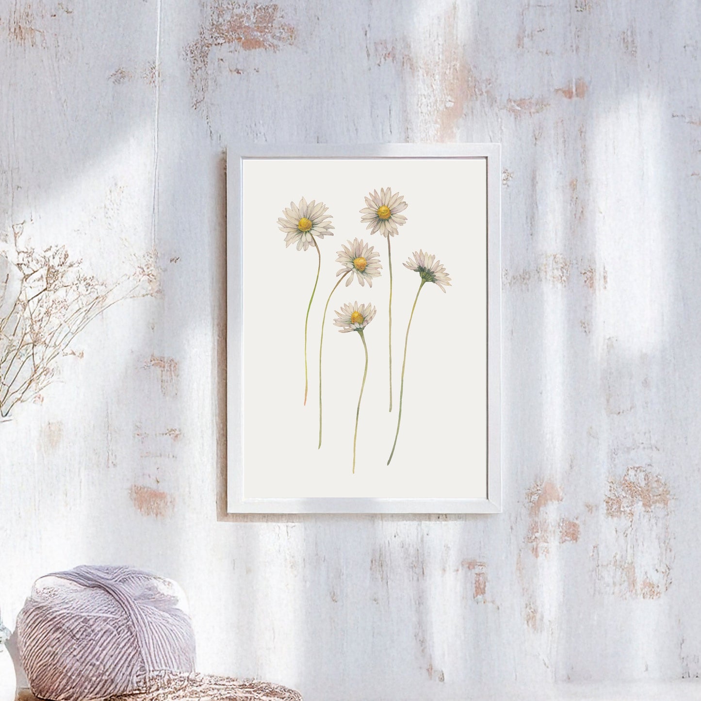Gentle Daisies. Fine Art Print.